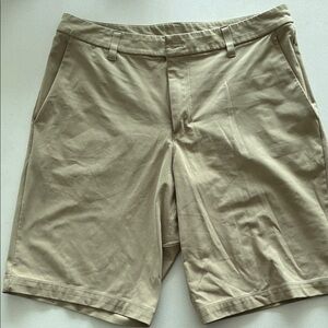 Lululemon Athletica Khaki Flat Front Shorts